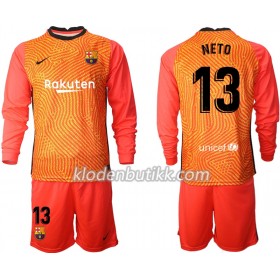 FC Barcelona Keeper Norberto Neto 13 Barn draktsett 2020-2021 M003 Langermet (+ Korte bukser)
